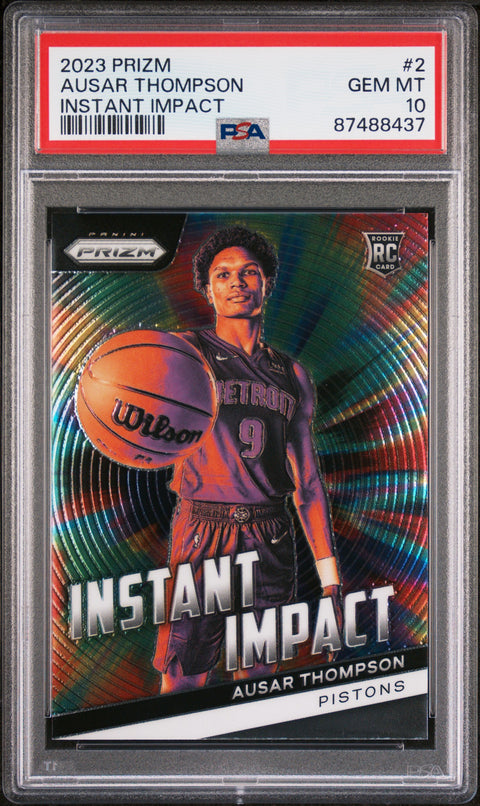 2023 Panini Prizm Instant Impact #2 Ausar Thompson PSA 10
