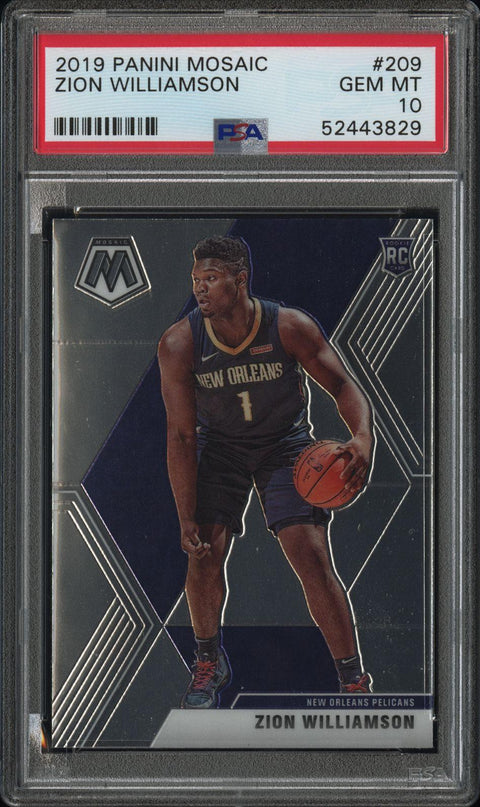 2019 Panini Mosaic #209 Zion Williamson PSA 10
