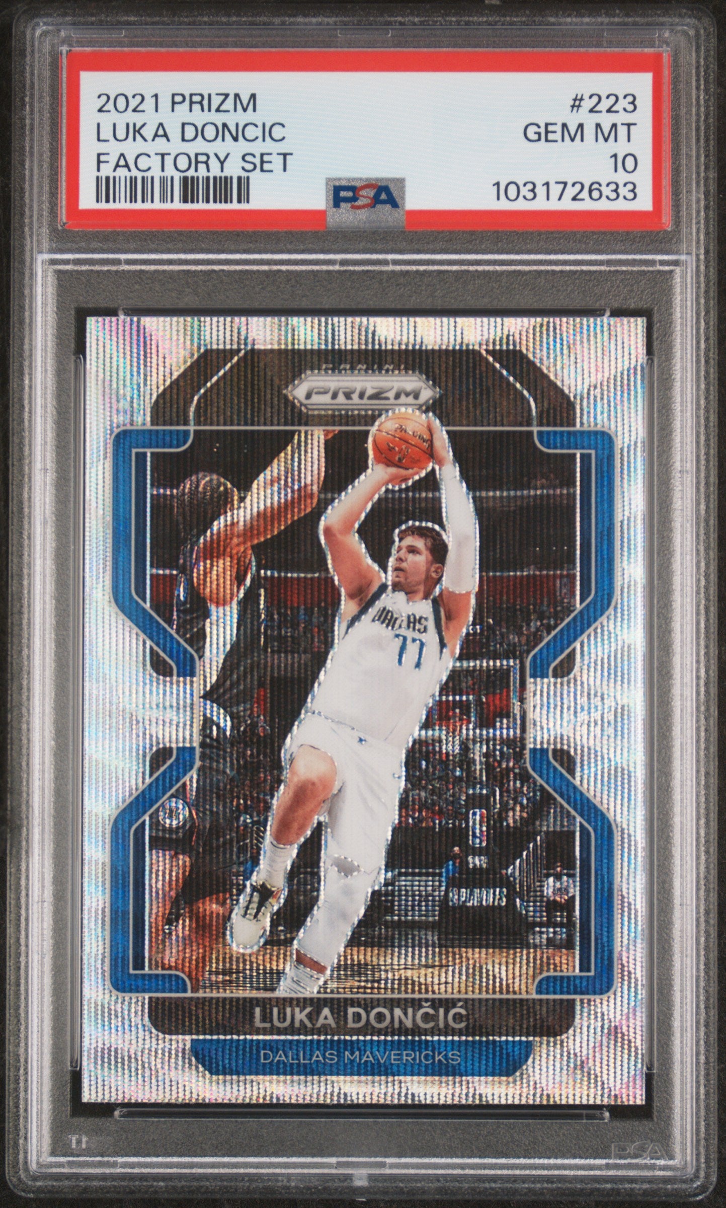 2021 Panini Prizm Factory Set #223 Luka Doncic Factory Set PSA 10