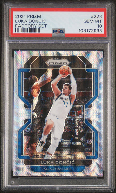 2021 Panini Prizm Factory Set #223 Luka Doncic Factory Set PSA 10