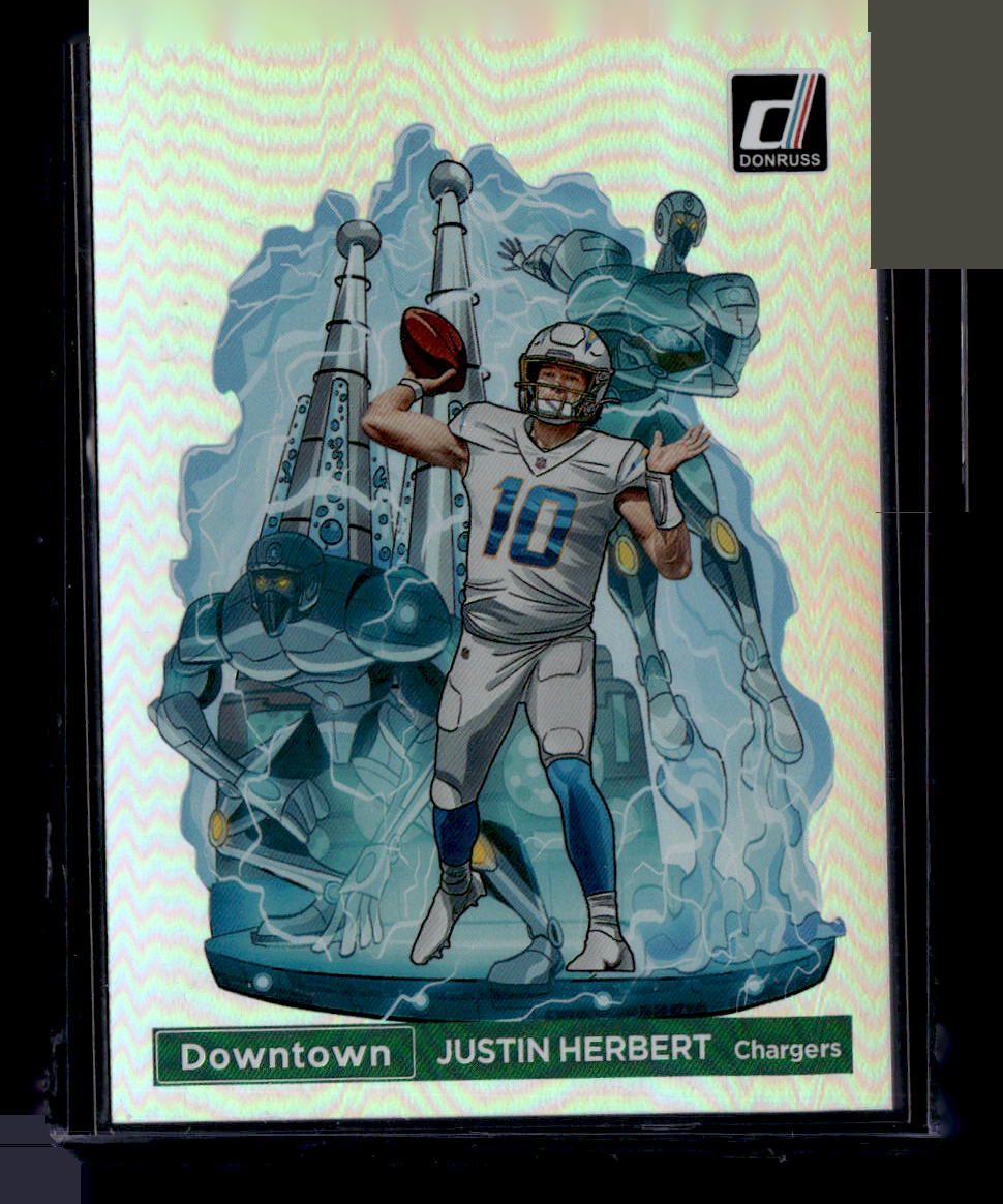 2022 Donruss #DT-JH Justin Herbert Downtown