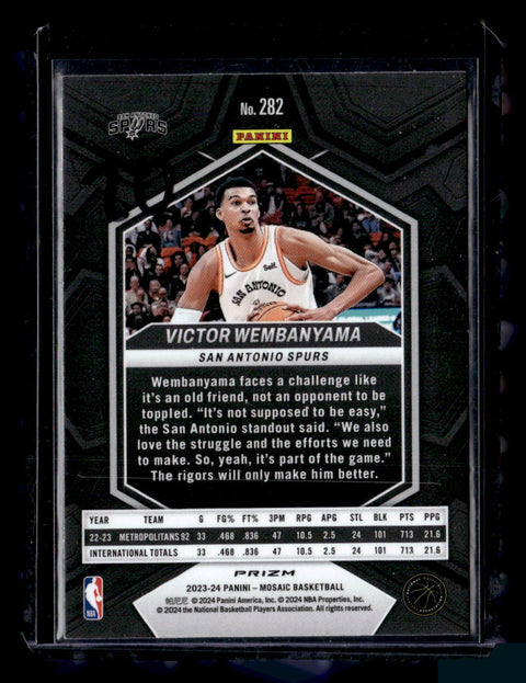 2023-24 Panini Mosaic #282 Victor Wembanyama City Edition