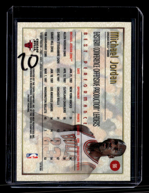 1997-98 Bowman's Best #96 Michael Jordan Best Performance