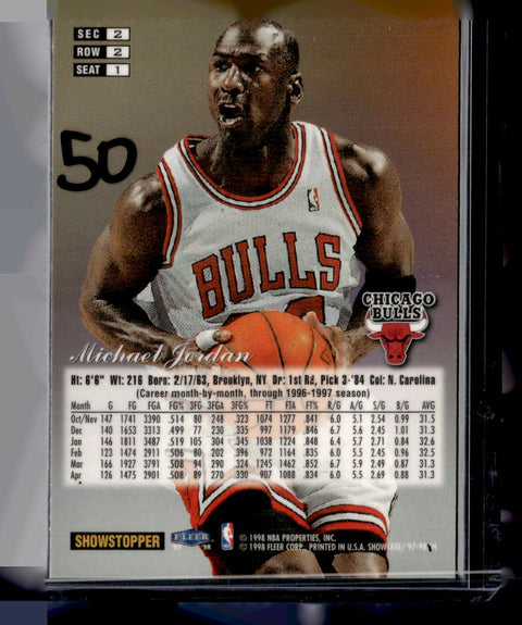 1997-98 Flair Showcase #1 Michael Jordan Flair Showcase Row 2