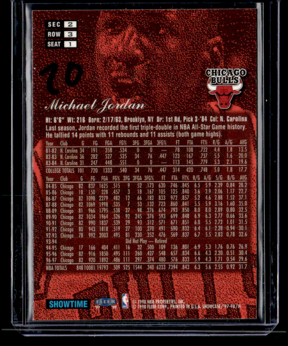 1997-98 Flair Showcase #1 Michael Jordan