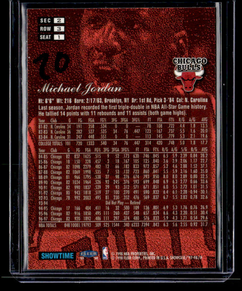 1997-98 Flair Showcase #1 Michael Jordan