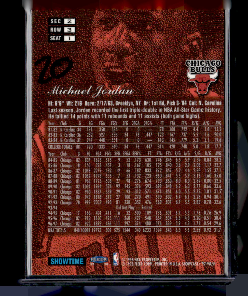 1997-98 Flair Showcase #1 Michael Jordan