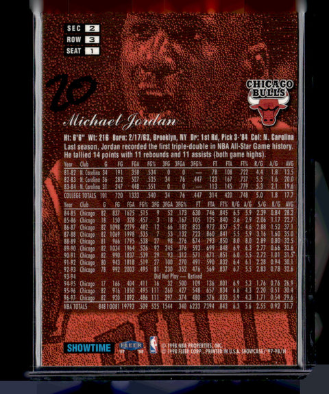 1997-98 Flair Showcase #1 Michael Jordan