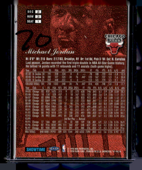1997-98 Flair Showcase #1 Michael Jordan