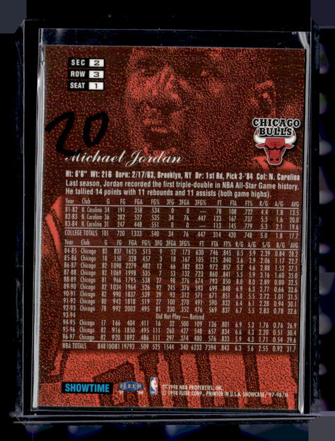 1997-98 Flair Showcase #1 Michael Jordan