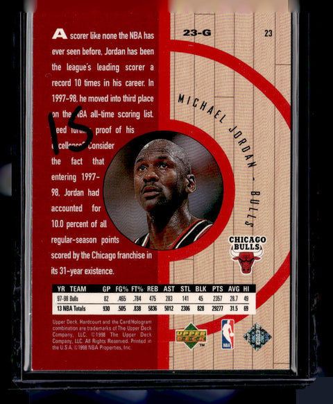 1998 Upper Deck Hardcourt #23 Michael Jordan