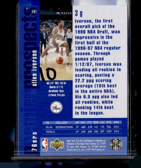 1996-97 SP #141 Allen Iverson