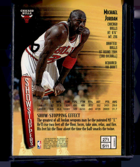 1997-98 Topps Finest #271 Michael Jordan Showstoppers
