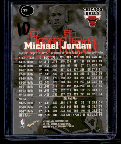 1997-98 SkyBox Premium #29 Michael Jordan