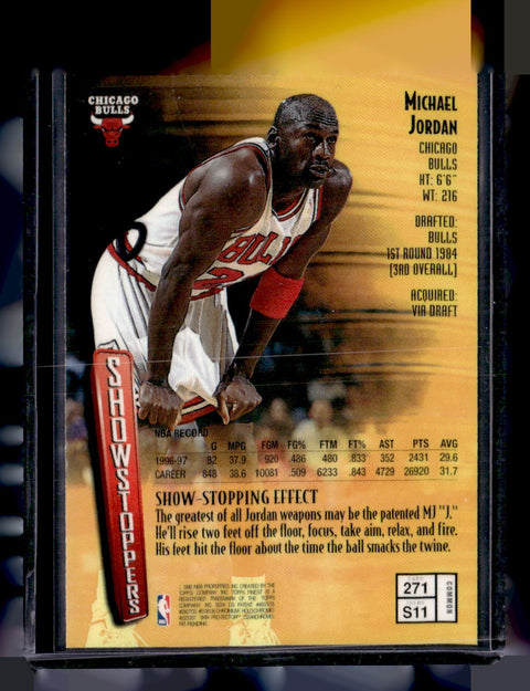 1997-98 Topps Finest #271 Michael Jordan Showstoppers