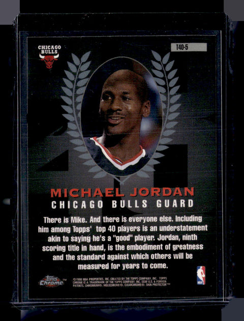 1997-98 Topps Chrome #T40-5 Michael Jordan Topps 40