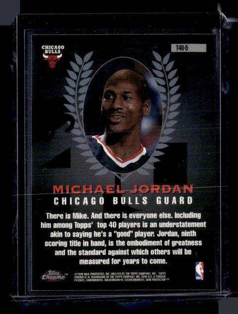 1997-98 Topps Chrome #T40-5 Michael Jordan Topps 40