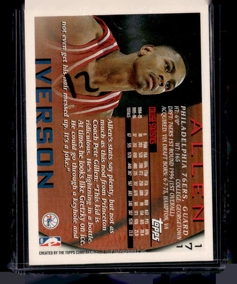 1996-97 Topps #171 Allen Iverson