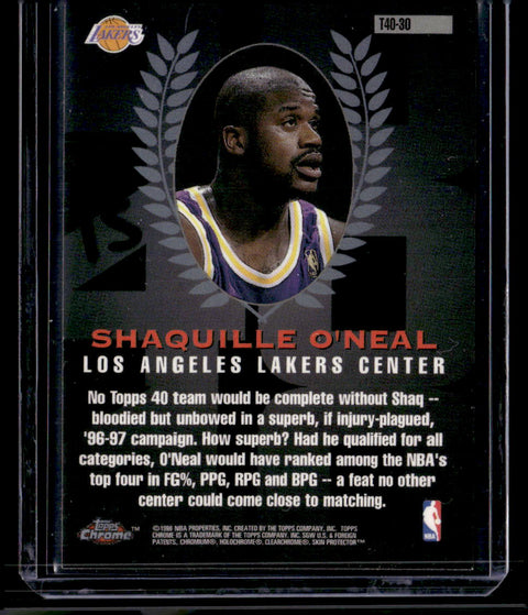 1997-98 Topps Chrome T40-30 Shaquille O'Neal Topps 40