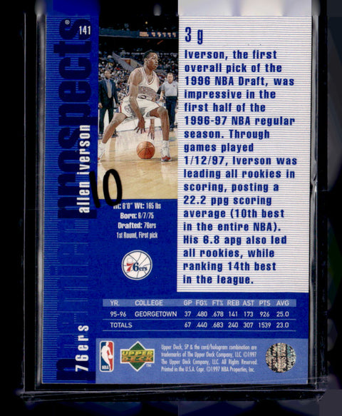1996-97 SP #141 Allen Iverson