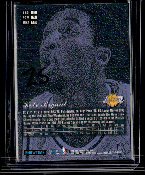 1997-98 Flair Showcase #18 Kobe Bryant