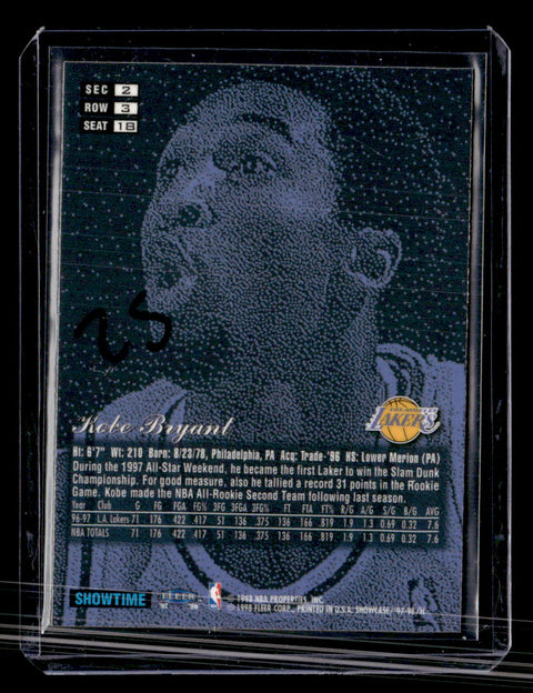 1997-98 Flair Showcase #18 Kobe Bryant