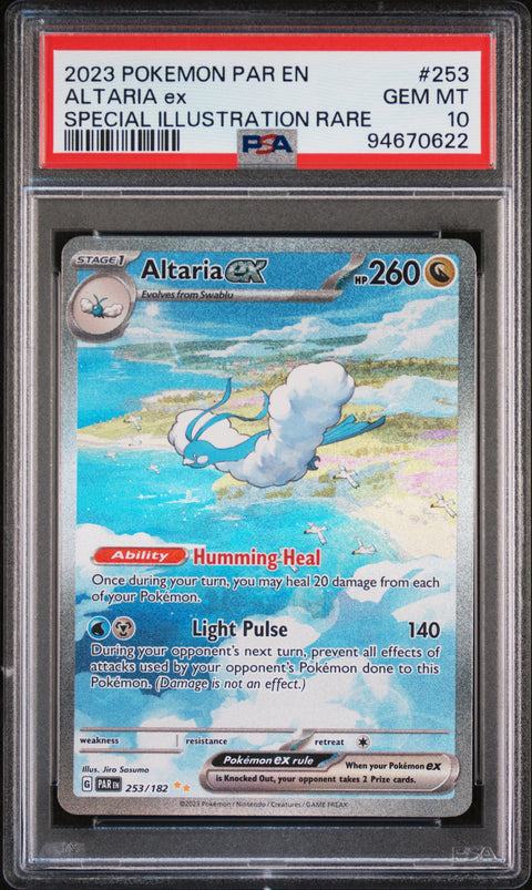 2023 Pokemon Par En-Paradox Rift #253 Altaria Ex SAR PSA 10
