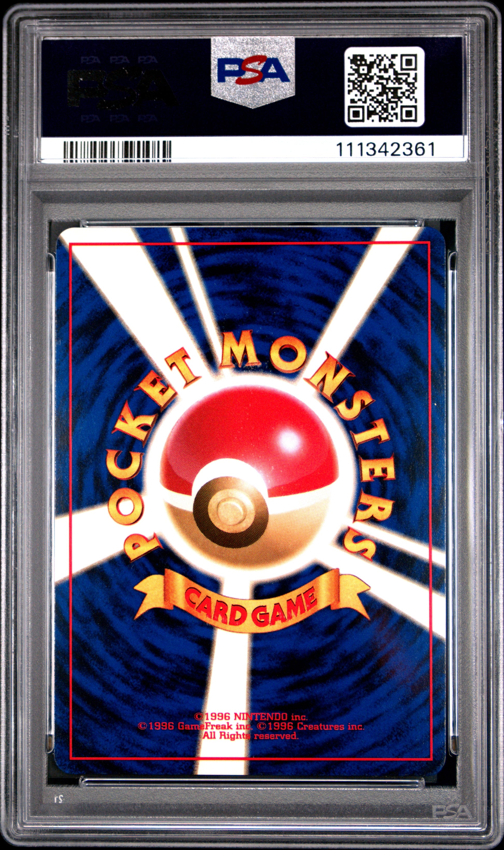 1998 Pokemon Japanese Gym #123 Rocket'S Scyther Holo PSA 9