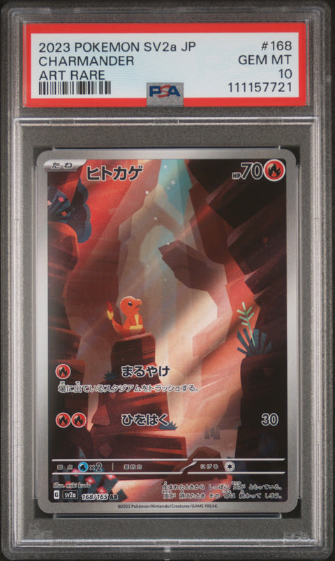 2023 Pokemon Japanese Sv2a-Pokemon 151 #168 Charmander Art Rare PSA 10