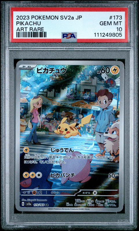 2023 Pokemon Japanese Sv2a-Pokemon 151 #173 Pikachu Art Rare PSA 10