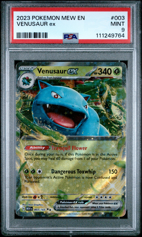 2023 Pokemon Mew En-151 #003 Venusaur Ex PSA 9