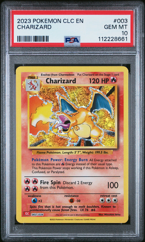 2023 Pokemon TCG Classic Charizard & Ho-Oh Ex Deck #003 Charizard PSA 10