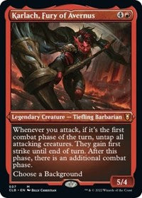 MTG Commander Legends: Battle for Baldur's Gate Karlach, Fury of Avernus (Foil Etched)