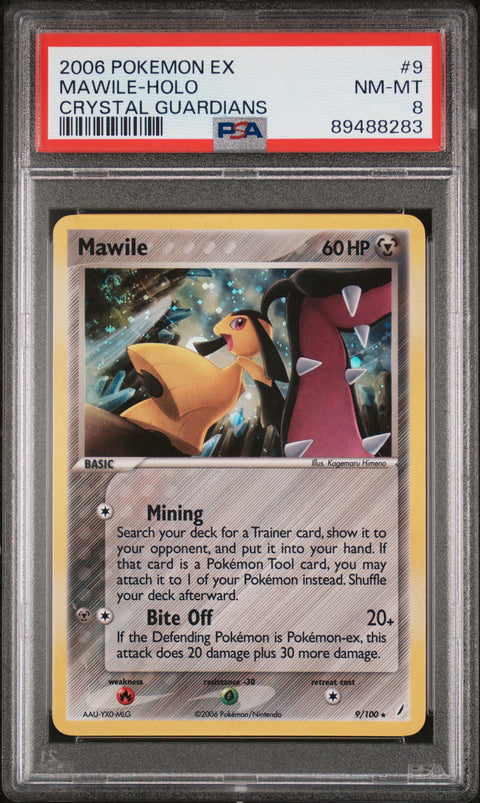 2006 Pokemon Ex Crystal Guardians Mawile-Holo #9 PSA 8
