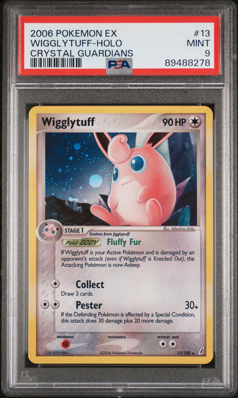 2006 Pokemon Ex Crystal Guardians Wigglytuff-Holo #13 PSA 9