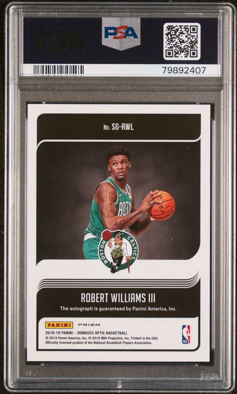 2018 Panini Donruss Optic Signature Series Robert Williams Iii #RWL PSA 9