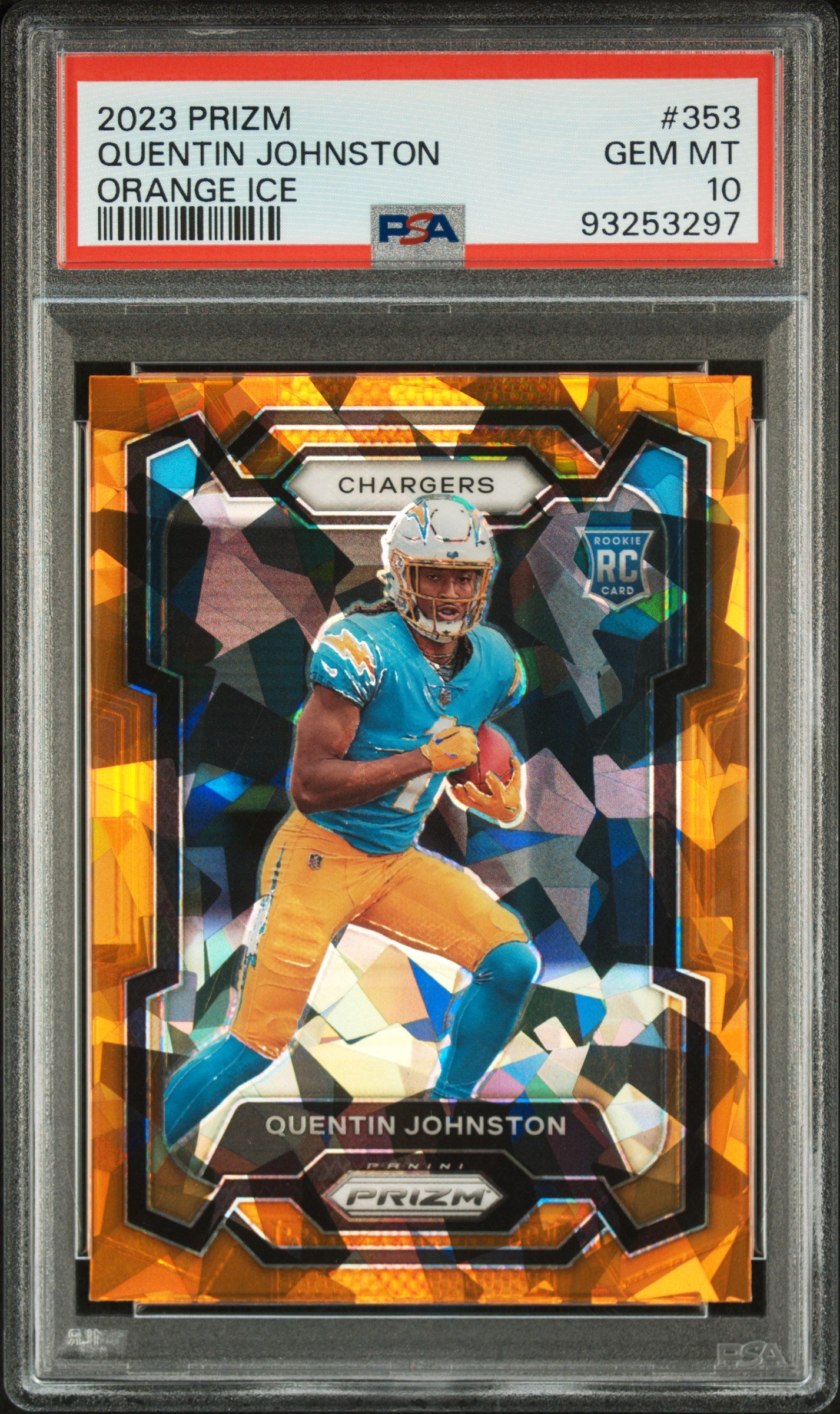 2023 Panini Prizm Quentin Johnston #353 PSA 10