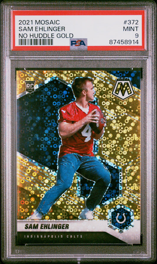 2021 Panini Mosaic Sam Ehlinger #372 PSA 9