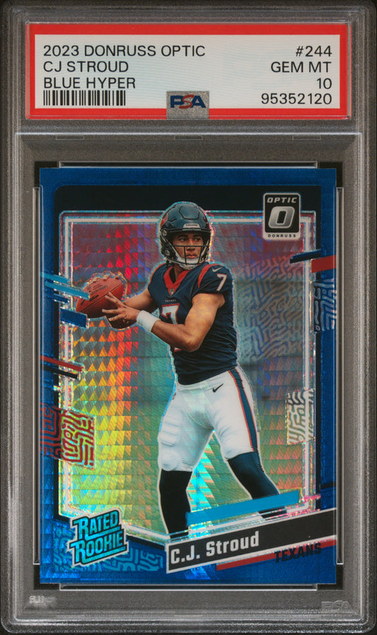 2023 Panini Donruss Optic Cj Stroud #244 PSA 10