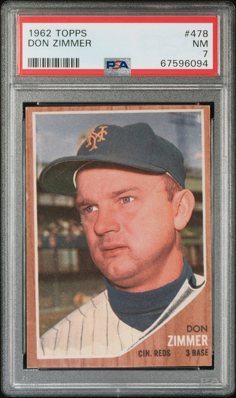 1962 Topps Don Zimmer #478 PSA 7