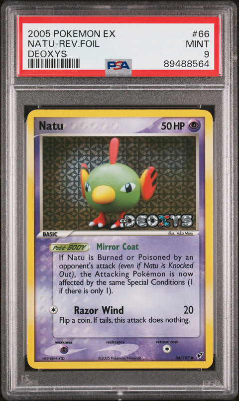 2005 Pokemon Ex Deoxys #66 Natu-Rev.Foil Deoxys PSA 9