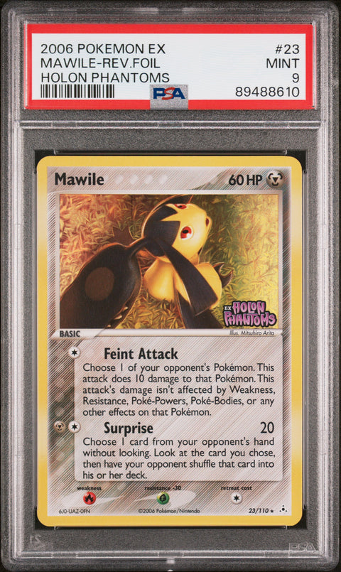 2006 Pokemon Ex Holon Phantoms #23 Mawile-Rev.Foil Holon Phantoms PSA 9