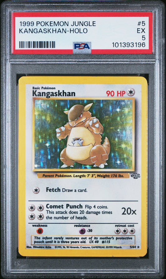 1999 Pokemon Jungle #5 Kangaskhan-Holo PSA 5