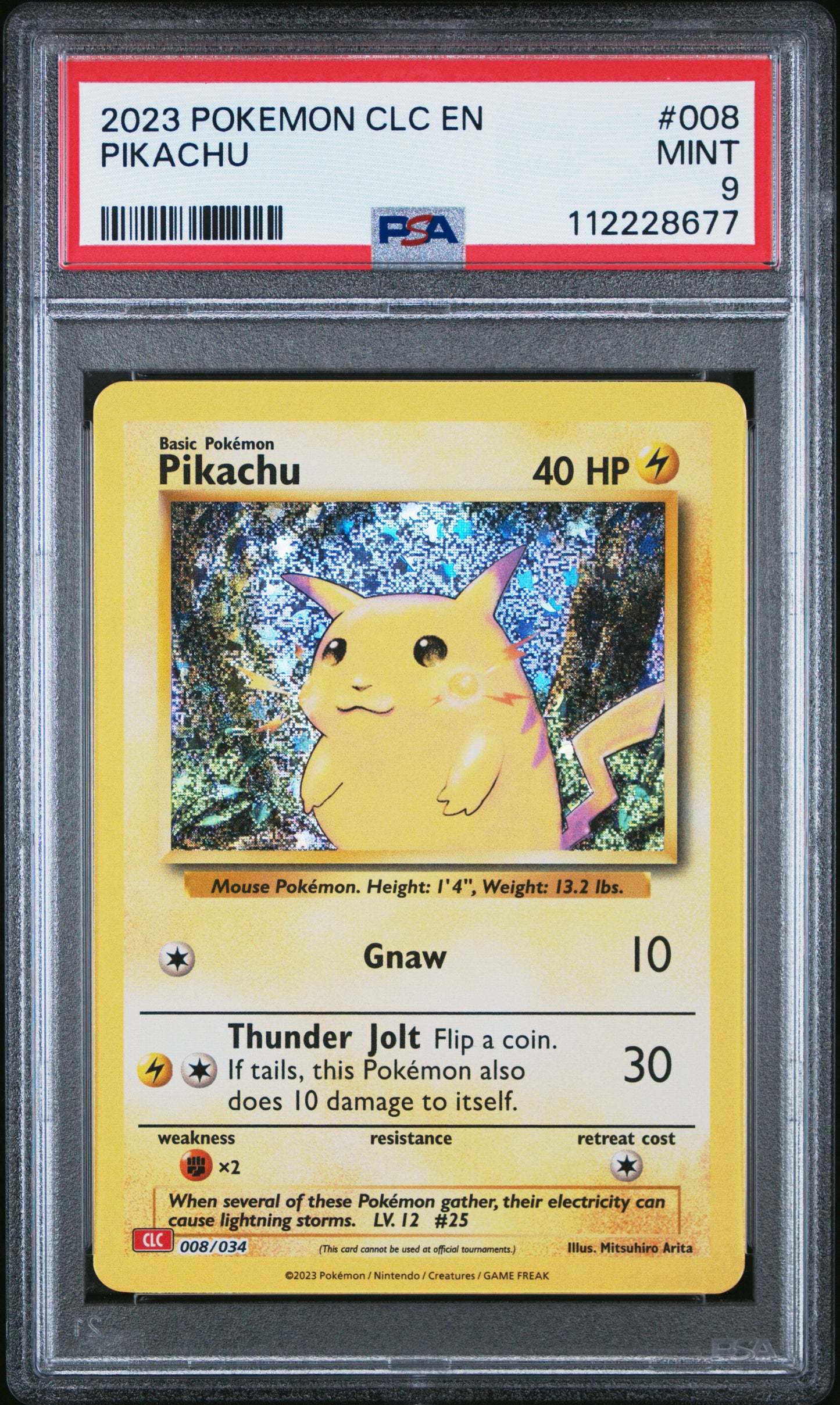 2023 Pokemon Clc-TCG Classic Charizard & Ho-Oh Ex Deck #008 Pikachu PSA 9