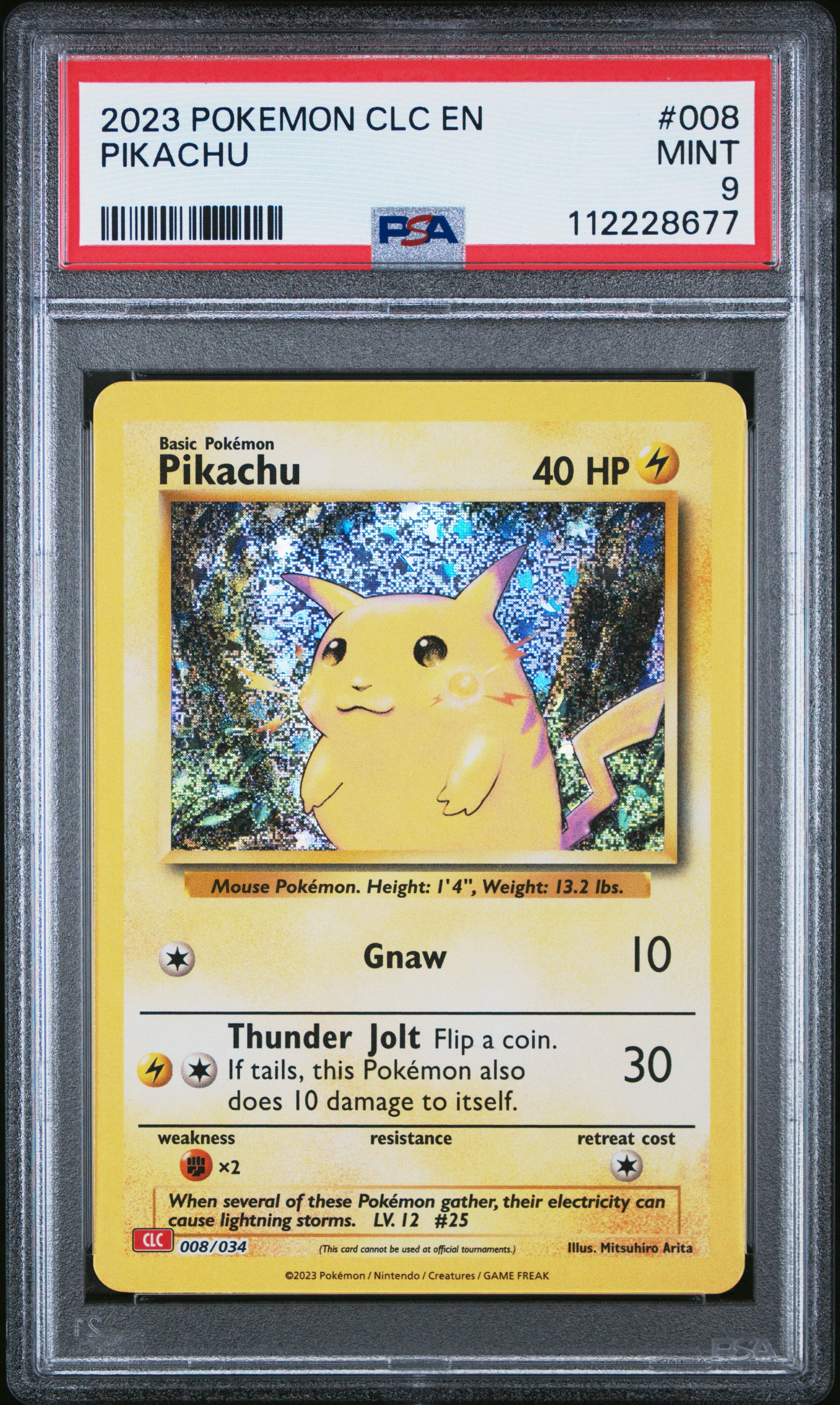 2023 Pokemon Clc-TCG Classic Charizard & Ho-Oh Ex Deck #008 Pikachu PSA 9