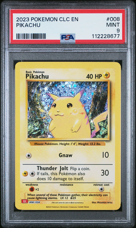 2023 Pokemon Clc-TCG Classic Charizard & Ho-Oh Ex Deck #008 Pikachu PSA 9
