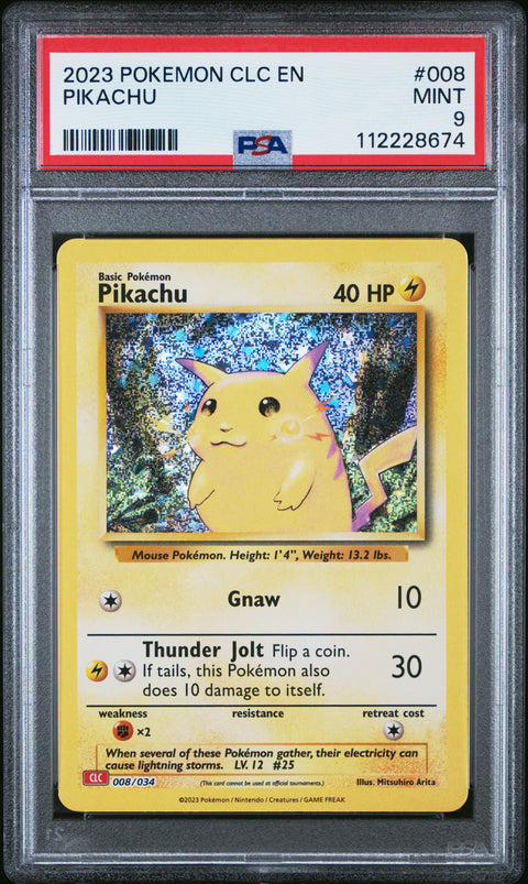 2023 Pokemon Clc-TCG Classic Charizard & Ho-Oh Ex Deck #008 Pikachu PSA 9