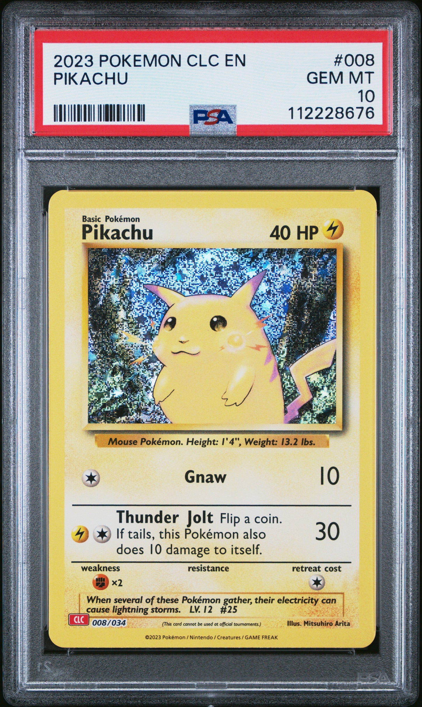 2023 Pokemon Clc-TCG Classic Charizard & Ho-Oh Ex Deck #008 Pikachu PSA 10