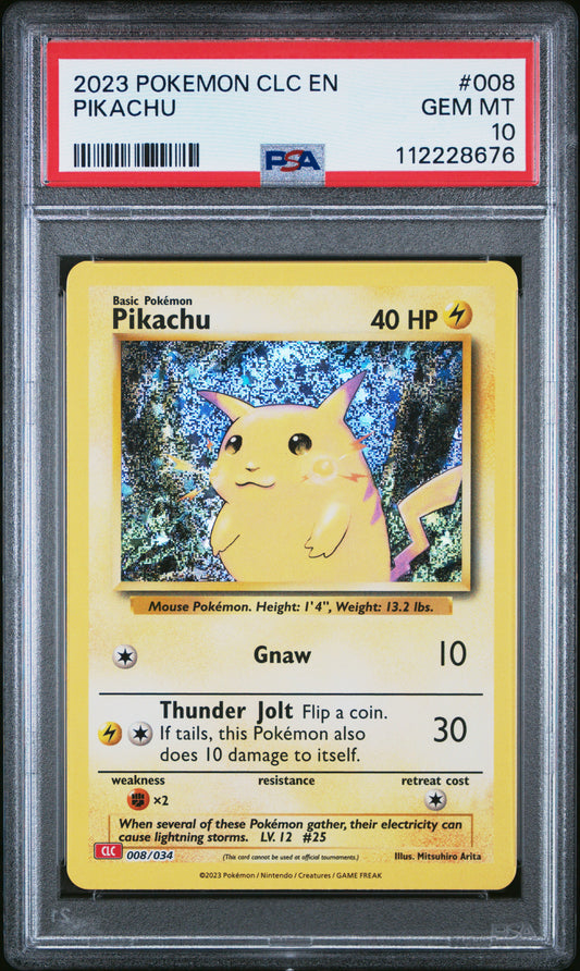 2023 Pokemon Clc-TCG Classic Charizard & Ho-Oh Ex Deck #008 Pikachu PSA 10