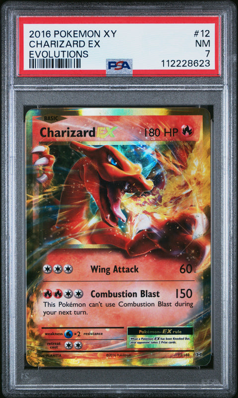 2016 Pokemon Xy Evolutions #12 Charizard Ex Evolutions PSA 7